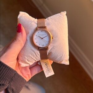 NWT Olivia Burton Rose Gold Mesh Watch